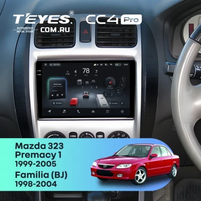 Штатная магнитола Teyes CC4 Pro 8/128 Mazda 323 (1999-2005) F2
