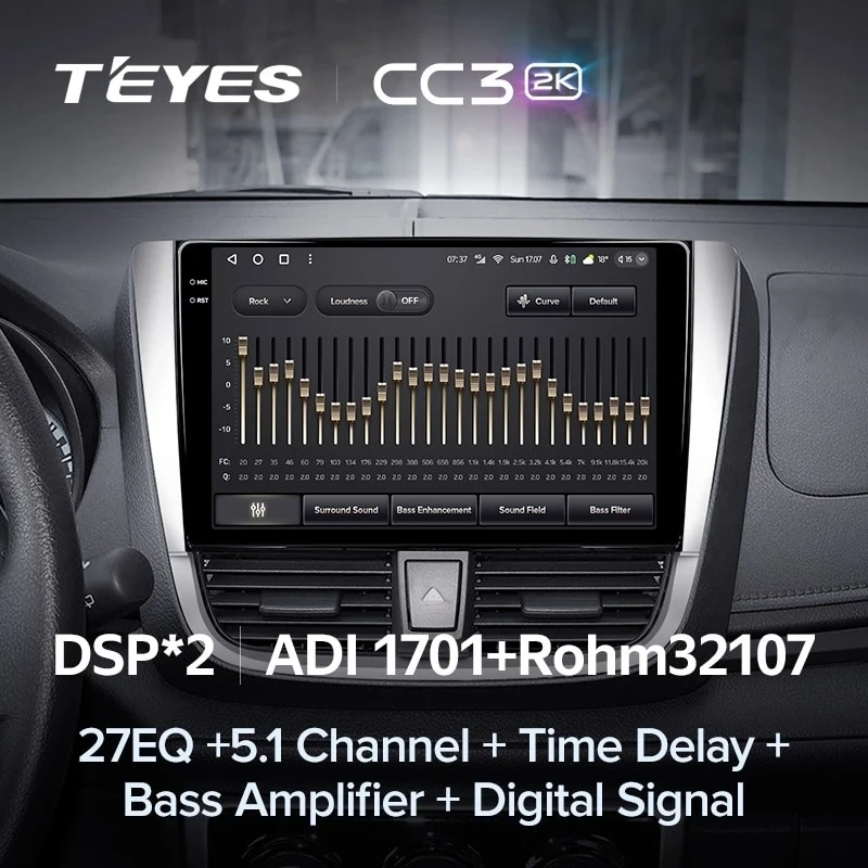 Штатная магнитола Teyes CC3 2K 4/32 Toyota Yaris L (2016-2019)