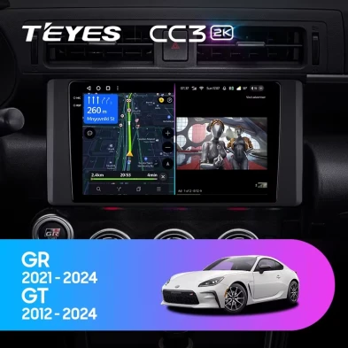 Штатная магнитола Teyes CC3 2K 6/128 Toyota GR 86 ZN8 GT 86 ZN6 (2012-2021)