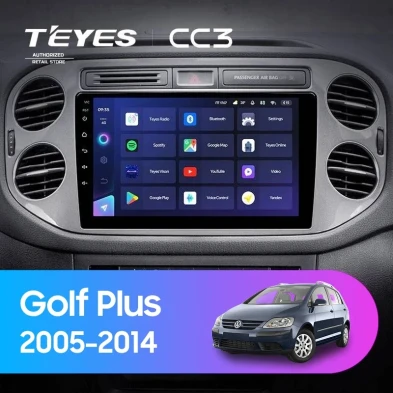 Штатная магнитола Teyes CC3 4/32 Volkswagen Golf Plus (2005-2014) (серая) F2