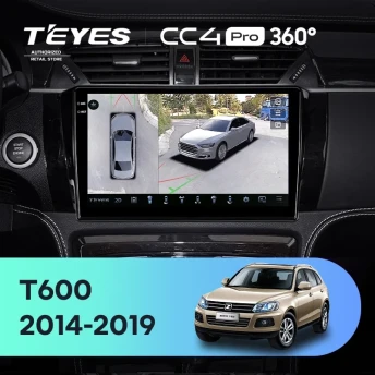 Штатная магнитола Teyes CC4 Pro 360 12/256 Zotye T600 (2014-2019)