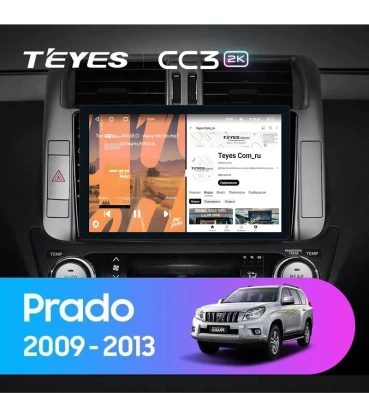 Штатная магнитола Teyes CC3 2K 4/32 Toyota Land Cruiser Prado 150 (2009-2013) F2 Тип-B (11")