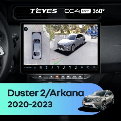 Штатная магнитола Teyes CC4 Pro 360 8/128 Renault Arkana (2020-2023) F1 (13")