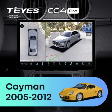 Штатная магнитола Teyes CC4 Pro 360 8/128 Porsche Cayman 987 (2005-2012) (13")