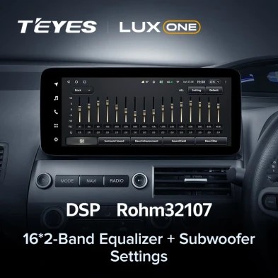 Штатная магнитола Teyes LUX ONE 360 6/128 Honda Civic 8 FK FN FD (2005-2012) Правый руль