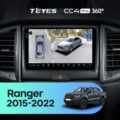 Штатная магнитола Teyes CC4 Pro 360 12/256 Ford Ranger P703 (2015-2022) Тип-B