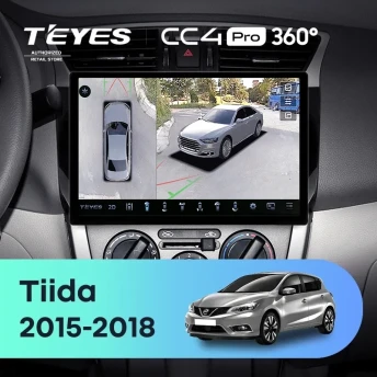 Штатная магнитола Teyes CC4 Pro 360 8/128 Nissan Tiida C13 (2015-2018) (11")