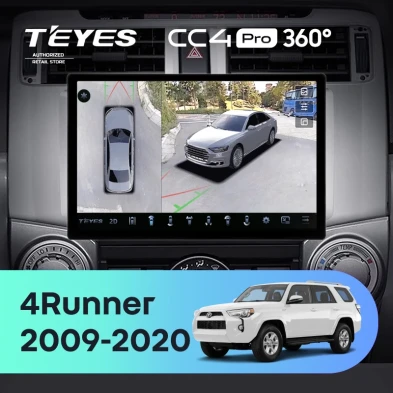 Штатная магнитола Teyes CC4 Pro 360 8/128 Toyota 4Runner 5 N280 (2009-2020) (11")