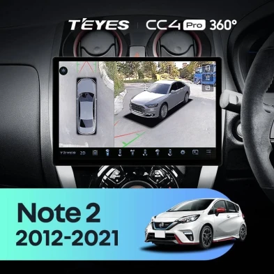 Штатная магнитола Teyes CC4 Pro 360 12/256 Nissan Note 2 E12 (2012-2021) (11")