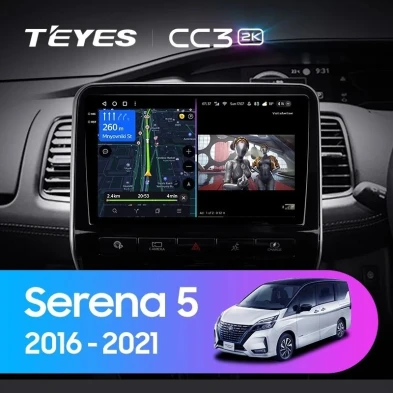 Штатная магнитола Teyes CC3 2K 4/32 Nissan Serena 5 V C27 (2016-2021) F1 Правый руль