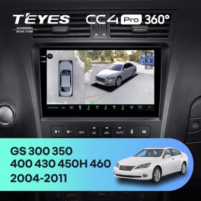 Штатная магнитола Teyes CC4 Pro 360 12/256 Lexus GS300 350 400 430 450h 460 (2004-2011)