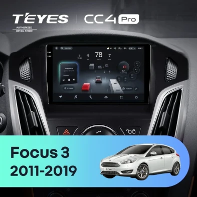Штатная магнитола Teyes CC4 Pro 12/256 Ford Focus 3 (2011-2019) F2