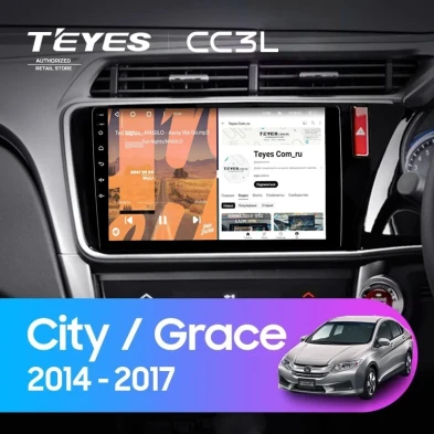 Штатная магнитола Teyes CC3L 4/32 Honda City (2014-2017) Тип-A Правый руль