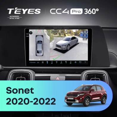 Штатная магнитола Teyes CC4 Pro 360 12/256 Kia Sonet (2020-2022)