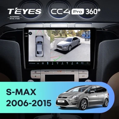 Штатная магнитола Teyes CC4 Pro 360 12/256 Ford S-MAX 1 (2006-2015) F1