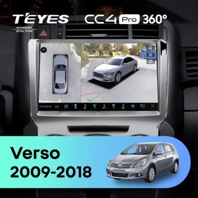 Штатная магнитола Teyes CC4 Pro 360 12/256 Toyota Verso R20 (2009-2018) F3