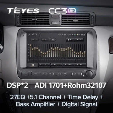 Штатная магнитола Teyes CC3 2K 4/32 Toyota Crown Majesta 3 S170 (1999-2004)