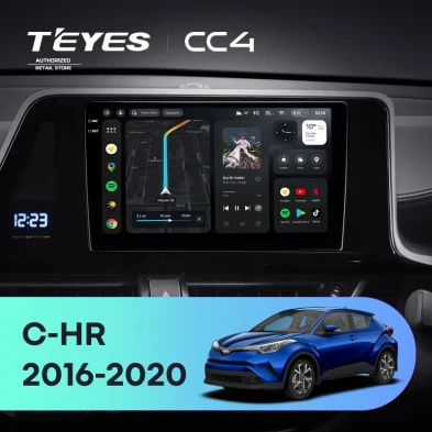 Штатная магнитола Teyes CC4 6/64 Toyota C-HR (2016-2020) F1 Правый руль