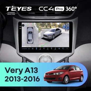 Штатная магнитола Teyes CC4 Pro 360 8/128 Chery Very A13 (2013-2016) F1