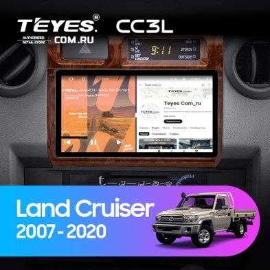 Штатная магнитола Teyes CC3L 4/32 Toyota Land Cruiser 70 Series LC 79 (2007-2020) (Дерево)