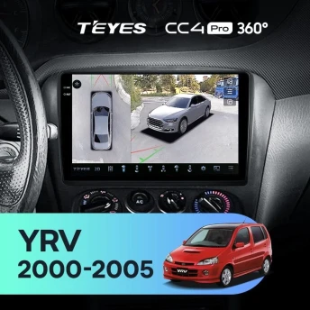 Штатная магнитола Teyes CC4 Pro 360 12/256 Daihatsu YRV M5 (2000-2005)