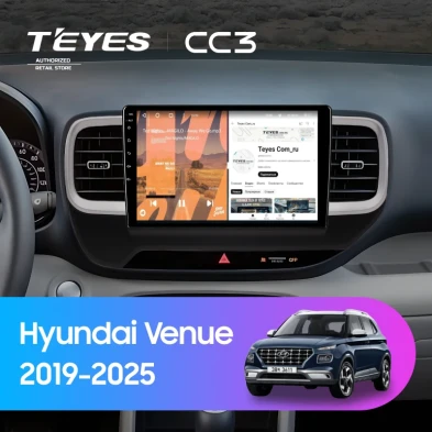 Штатная магнитола Teyes CC3 4/32 Hyundai Venue (2019-2025)