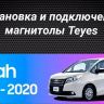 Штатная магнитола Teyes CC3 2K 6/128 Toyota Voxy III R80 (2014-2020) F1 Правый руль
