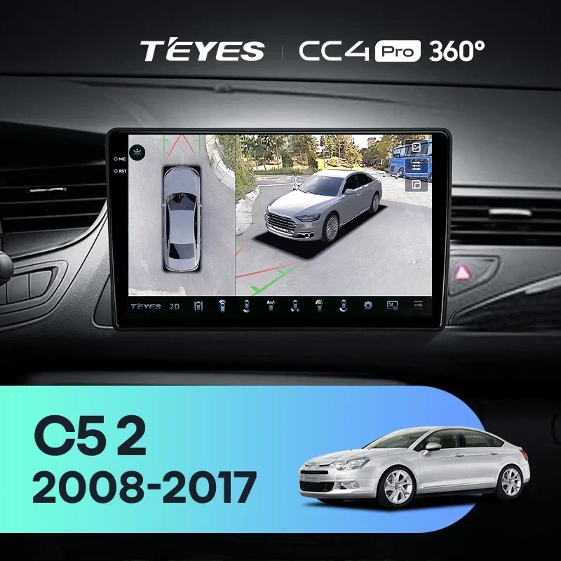 Штатная магнитола Teyes CC4 Pro 360 8/128 Citroen C5 2 (2008-2017) F1