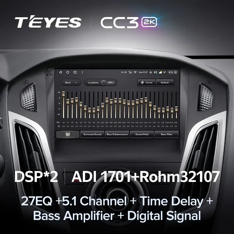 Штатная магнитола Teyes CC3 2K 4/32 Ford Focus 3 (2011-2019) F2