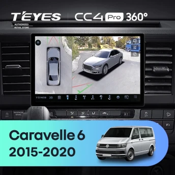 Штатная магнитола Teyes CC4 Pro 360 12/256 Volkswagen Caravelle T6 (2015-2020) (11")