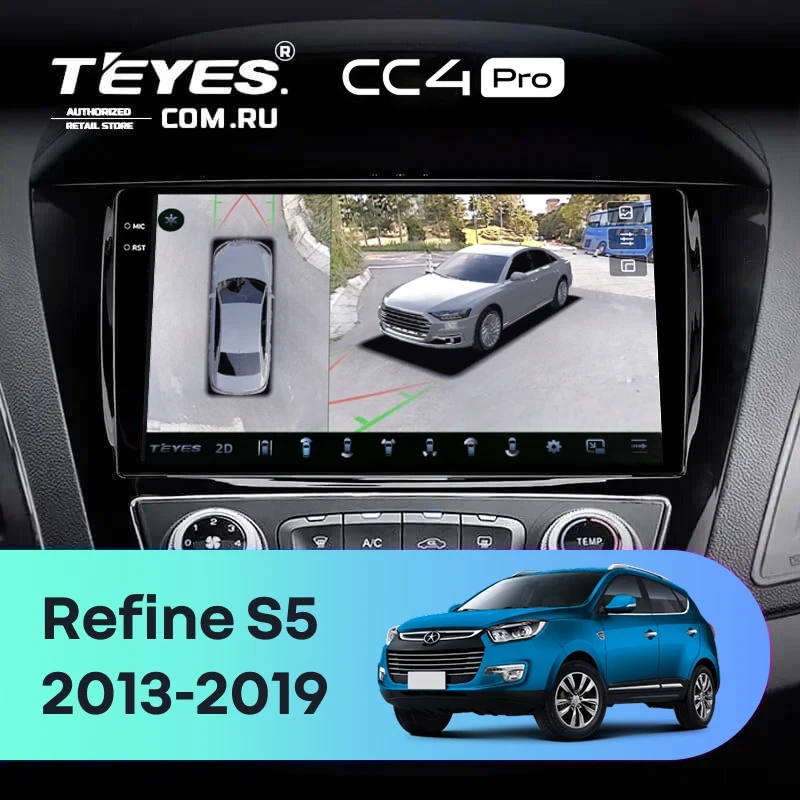 Штатная магнитола Teyes CC4 Pro 360 12/256 JAC Refine S5 (2013-2019)