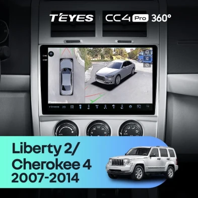 Штатная магнитола Teyes CC4 Pro 360 8/128 Jeep Liberty 2 KK (2007-2012)