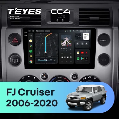 Штатная магнитола Teyes CC4 6/64 Toyota FJ Cruiser J15 (2006-2020) F2