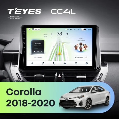 Штатная магнитола Teyes CC4L 6/64 Toyota Corolla 12 (2018-2020) Тип-B