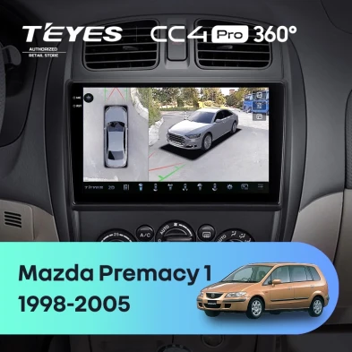 Штатная магнитола Teyes CC4 Pro 360 8/128 Mazda Premacy 1 (1999-2005)