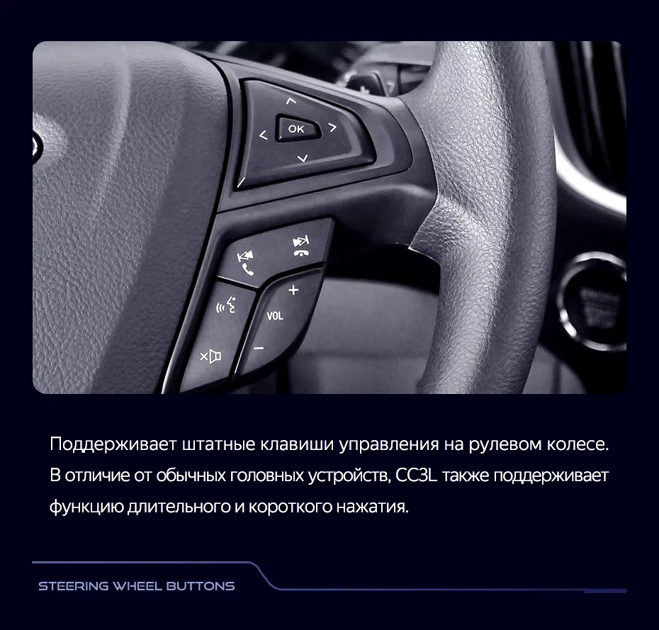 Штатная магнитола Teyes CC3L 4/32 Ford Edge 2 (2015-2018) F1