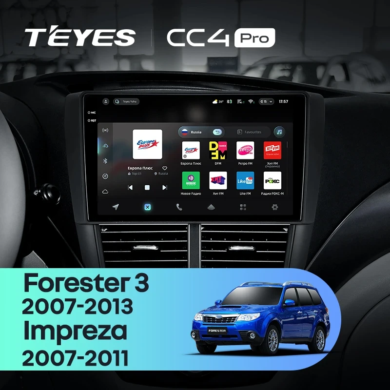 Штатная магнитола Teyes CC4 Pro 12/256 Subaru Forester 3 SH (2007-2013)