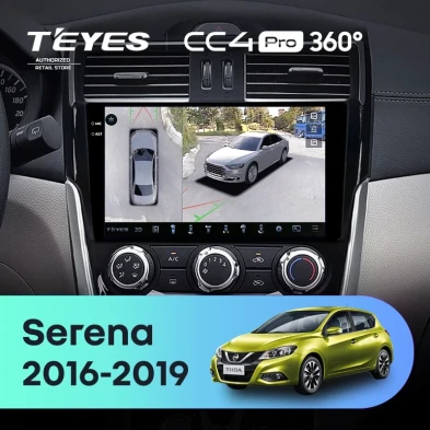 Штатная магнитола Teyes CC4 Pro 360 8/128 Nissan Serena (2016-2019) Тип-A