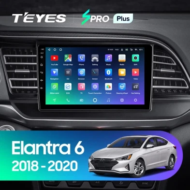 Штатная магнитола Teyes SPRO Plus 6/128 Hyundai Elantra 6 (2018-2020) Тип-A