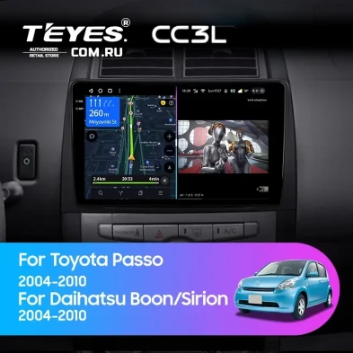 Штатная магнитола Teyes CC3L 4/32 Toyota Passo XC10 (2004-2010)