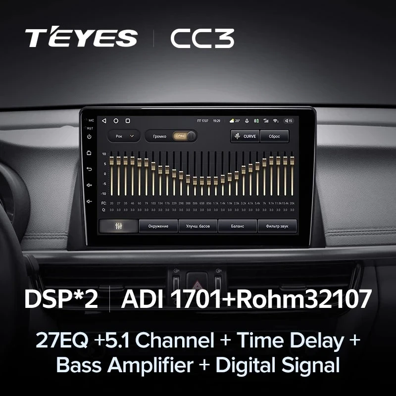 Штатная магнитола Teyes CC3 4/64 Kia Optima 4 JF (2015-2020) Тип-A