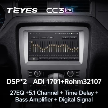 Штатная магнитола Teyes CC3 2K 4/64 Ford Mustang 5 S-197 (2009-2014) F2