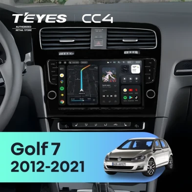 Штатная магнитола Teyes CC4 6/64 Volkswagen Golf 7 (2012-2021) (с кнопками)