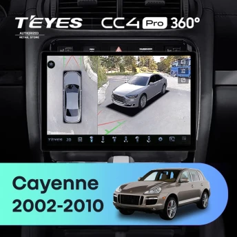 Штатная магнитола Teyes CC4 Pro 360 8/128 Porsche Cayenne I 1 9PA (2002-2010) (11")