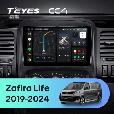 Штатная магнитола Teyes CC4 6/64 Opel Zafira Life (2019-2024)