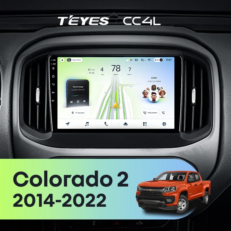 Штатная магнитола Teyes CC4L 4/64 Chevrolet Colorado 2 (2014-2022)