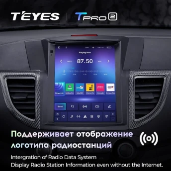 Штатная магнитола Tesla style Teyes TPRO 2 3/32 Honda CR-V 4 RM RE (2011-2015) Тип-C