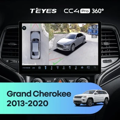 Штатная магнитола Teyes CC4 Pro 360 8/128 Jeep Grand Cherokee WK2 (2013-2020) F2 (11")
