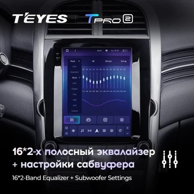 Штатная магнитола Tesla style Teyes TPRO 2 4/64 Chevrolet Malibu 8 (2012-2015) F2