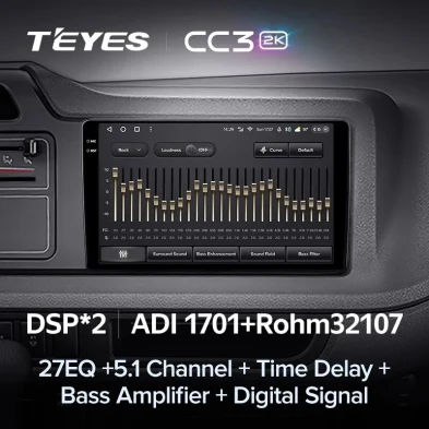 Штатная магнитола Teyes CC3 2K 360 6/128 Toyota Coaster (2013-2015)